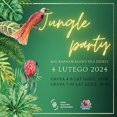 Bilety na Jungle party | Karnawał dla dzieci | Szczecin