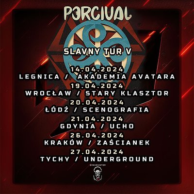 Bilety na trasę Percival - Slavny Tur V 2024!