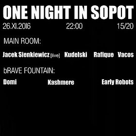 Bilety na One Night In Sopot ╳ Jacek Sienkiewicz - Sopot