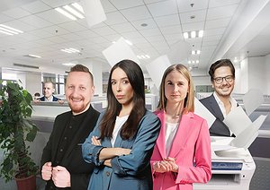 Tymczasem na umowie o pracę - Improwizowany spektakl biurowy
