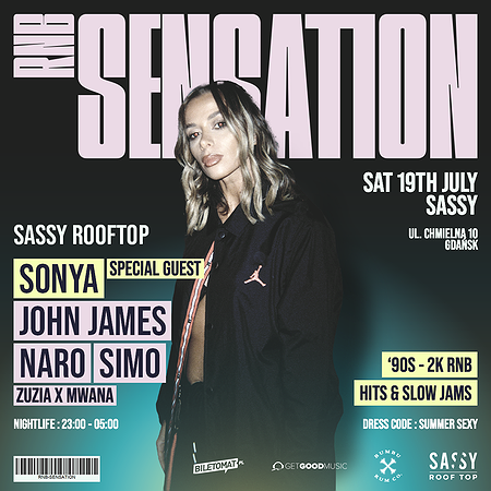 RNB SENSATION x SASSY ROOFTOP x JULY 19TH