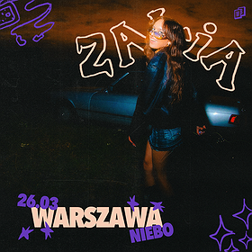 Pop: ZALIA - KOCHAM I TĘSKNIĘ TOUR | Warszawa