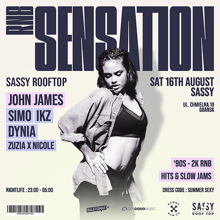 RNB SENSATION x SASSY ROOFTOP x AUGUST 16TH