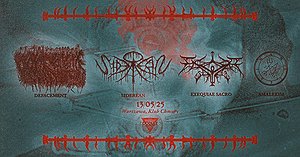Defacement [NL] // Siderean [SI] // Amalekim [IT] // Exequaie Sacro [IT]