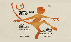 ML pres. MONKEY LOVE 1ST B-DAY w/ MELBO & FALKE, UIAVA, BART ENDER, EASY AUDIO, JELLIN & NOWOSAD